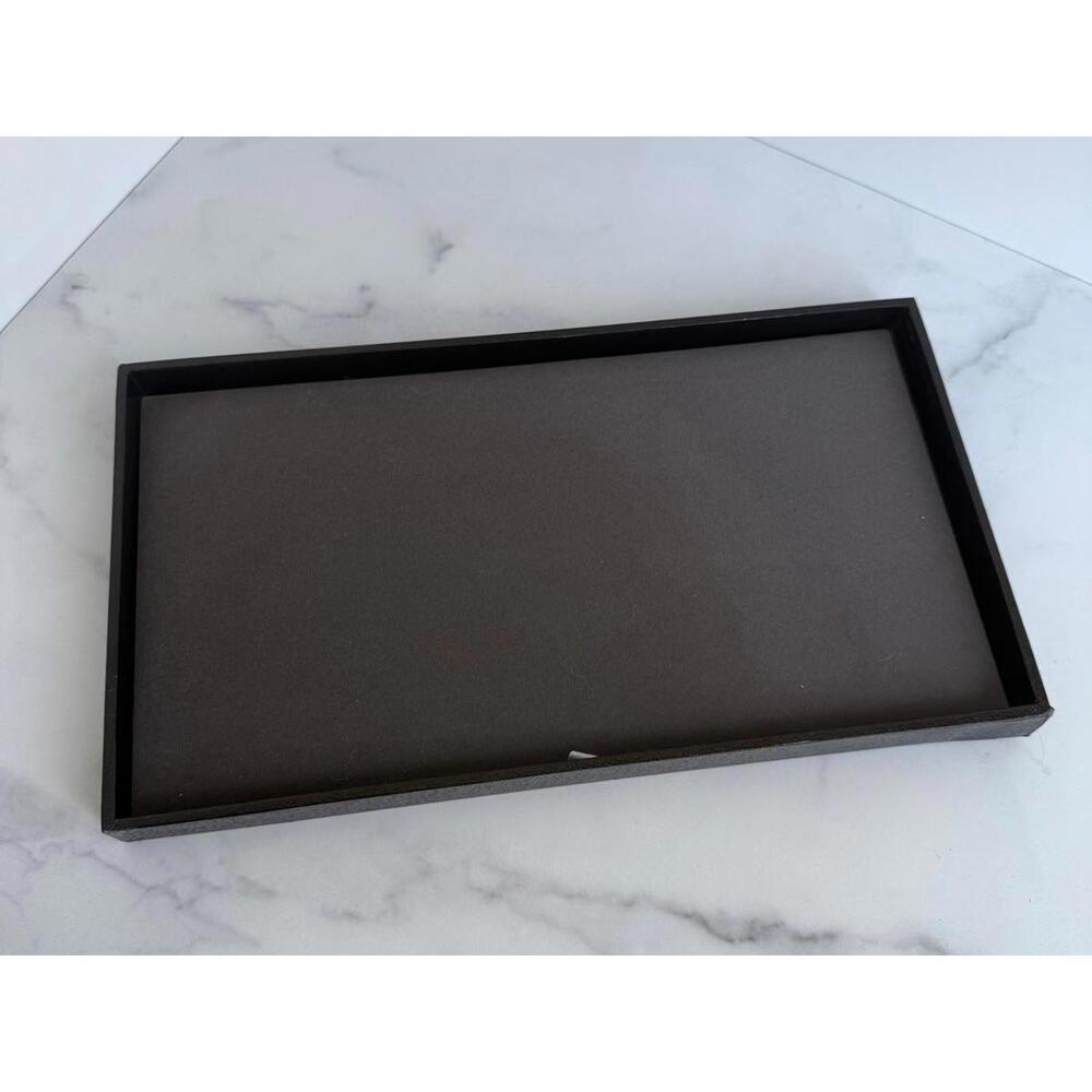 Container Store Stylish Black Tray Dark Grey Organizing & Display for Jewelry